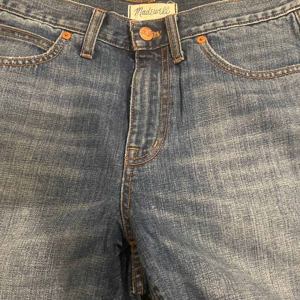 MADEWELL HIGH-RISE DENIM BOY SHORTS - Picture 7 of 8